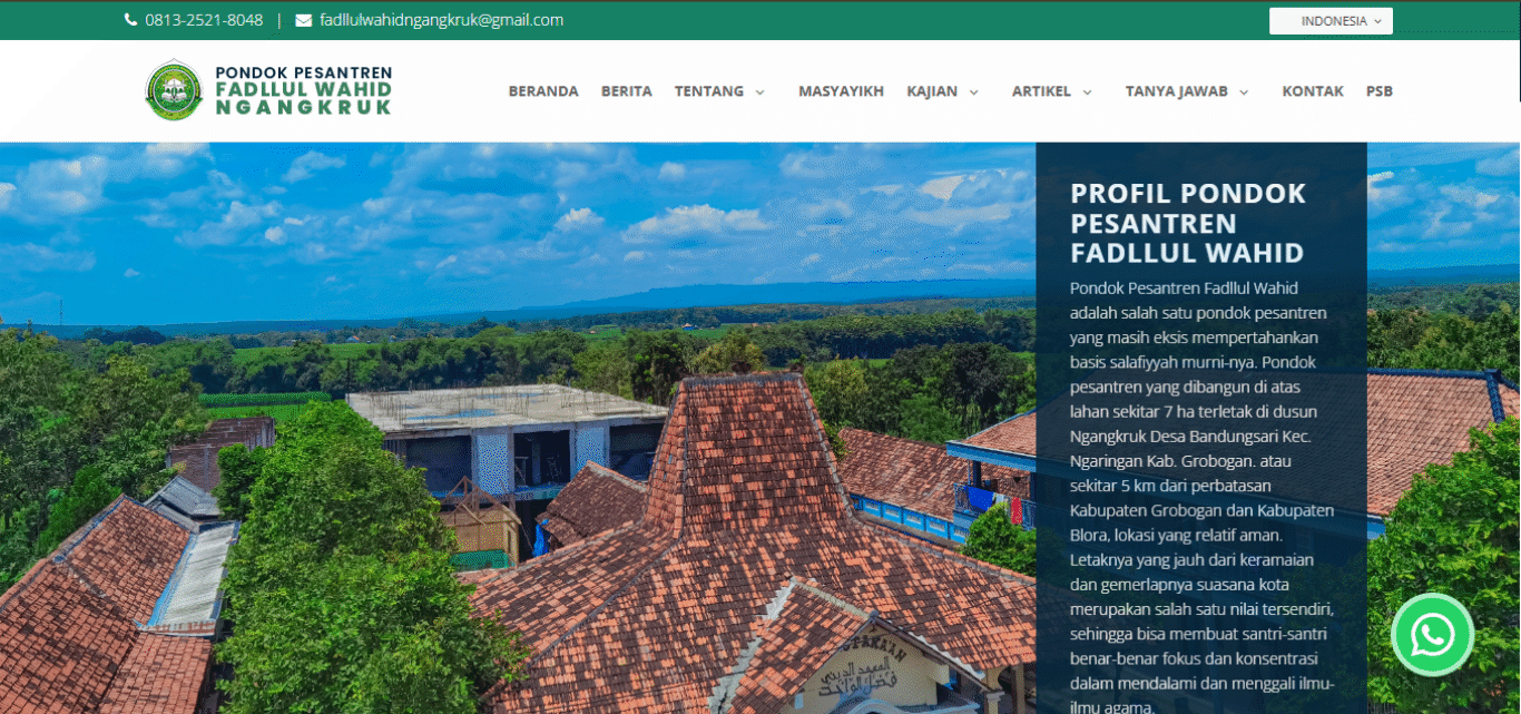 PP Fadllul Wahid Website